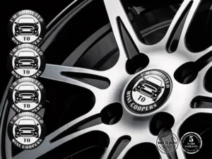 Mini Cooper Version Emblèmes Roues Design Bombé de Qualité